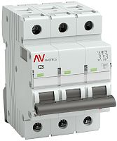 Выключатель автоматический EKF Averes AV-6 3п 3А C 6кА картинка